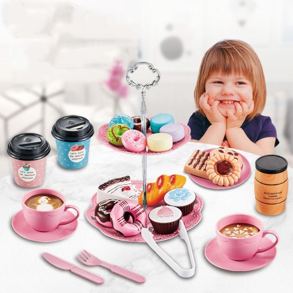 Lacyes Bộ Đồ Chơi Mô Hình Máy Pha Cà Phê Trà Chiều Chiều / Bộ Sưu Tập Vui Nhộn Cho Bé diy