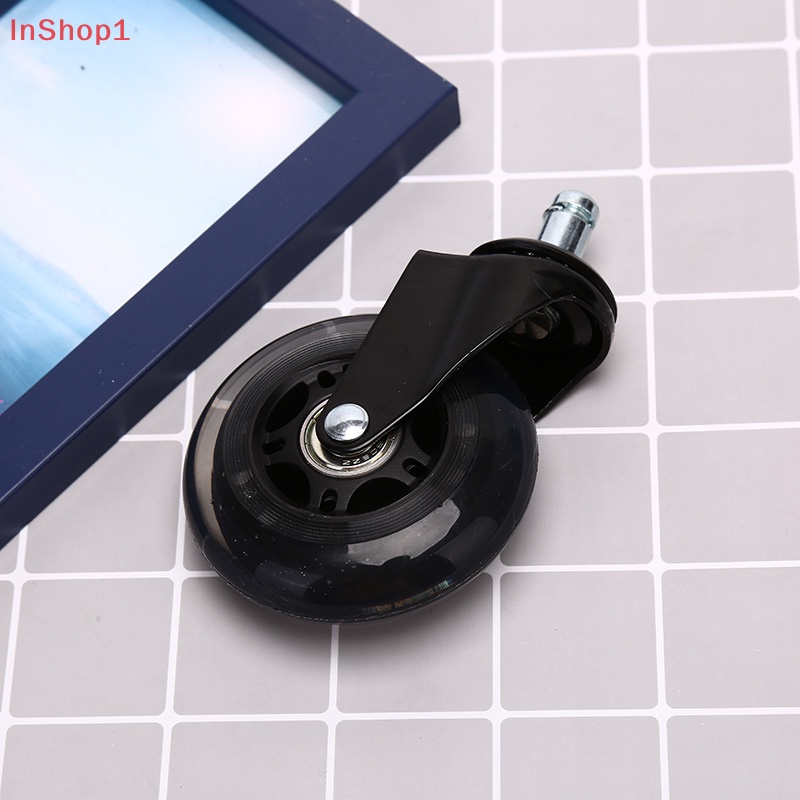 1 Bánh Xe Cao Su Xoay 3 inch Mẫu mới Cho Ghế Văn Phòng