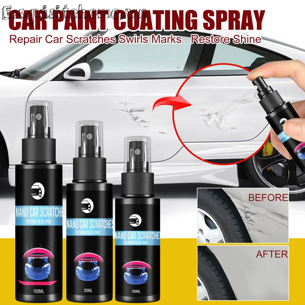 Bộ Chai Xịt Đánh Bóng Vết Trầy Xước Kèm Mút Xốp Chuyên Dụng Cho Xe Hơi