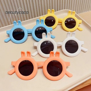 beautycoco🍊Kính râm UV gọng dẻo cho bé mắt tai thỏ ( nhiều màu )