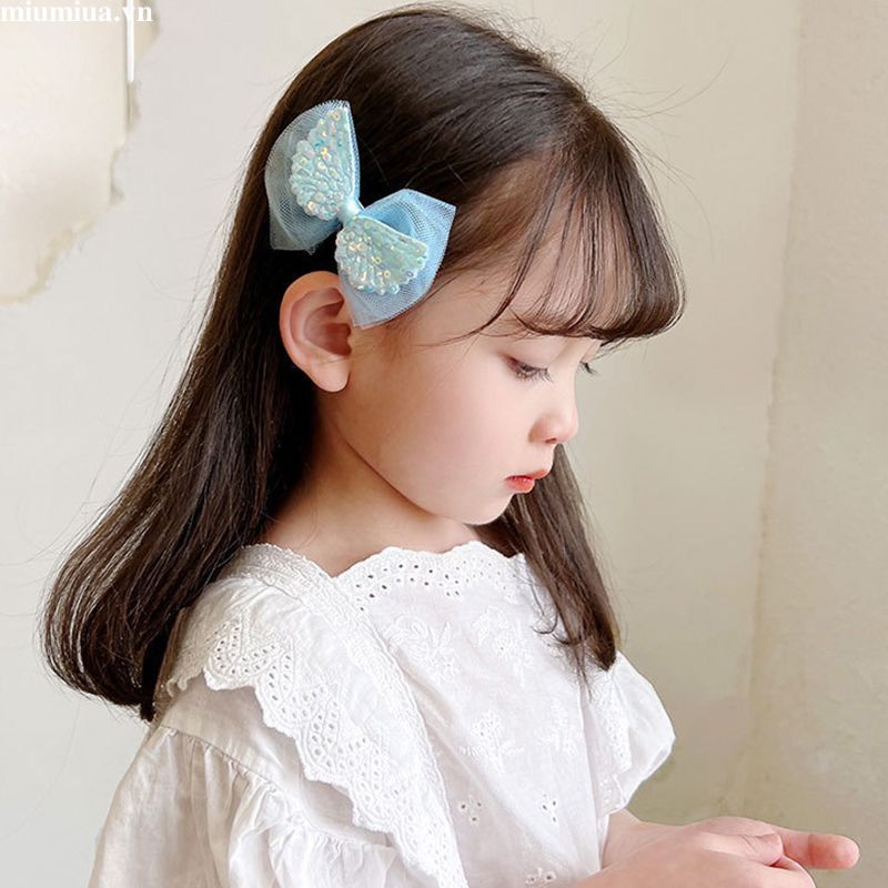 Miumiua🔮Set 10 Kẹp tóc BOWS đính nơ xinh xắn độc đáo cho bé gái