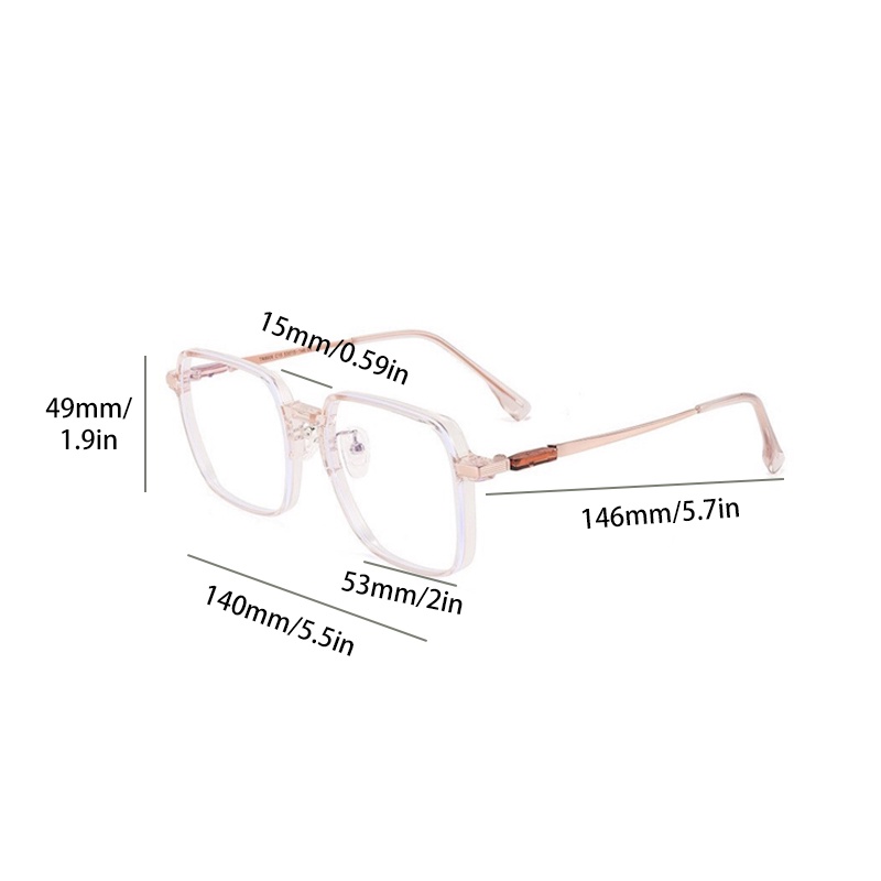 Mắt Kính Gọng Lớn Siêu Nhẹ Chống Ánh Sáng Xanh Thời Trang Cho Nam Và Nữ - HSU