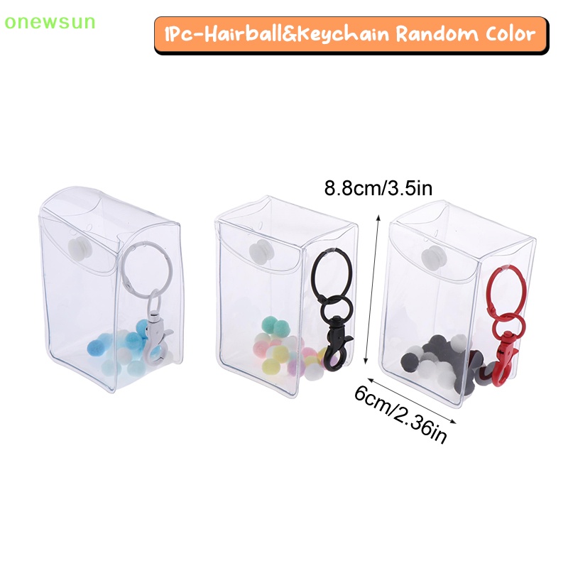 1 Bộ Túi Đựng Tiền Xu / Chìa Khóa / Tai Nghe / Túi Đựng Hình Búp Bê anime mini Trong Suốt Mới