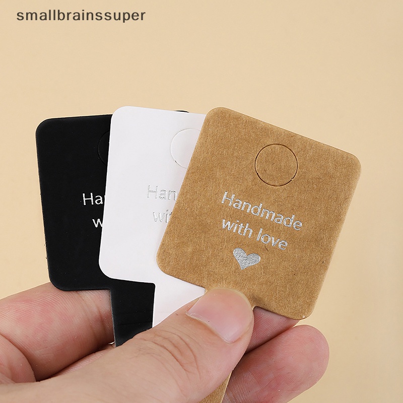 Smallbrainssuper Set 50 Thẻ Trưng Bày Trang Sức Tự Dính 4x10cm