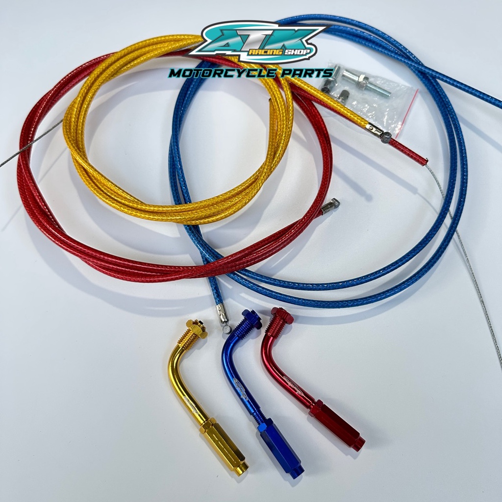 Dây ga thái gắn mọi loại xe máy có kèm co ga nhiều màu sắc dây dài 190cm