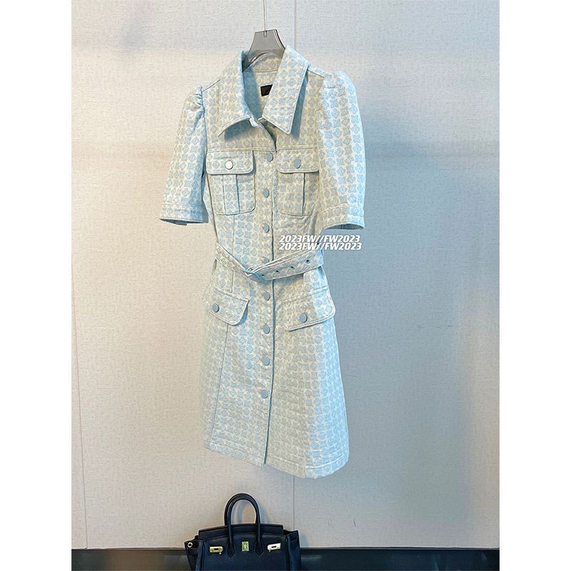 Đầm Cổ polo Cao Cấp Thời Trang Mùa Hè Theo Phong Cách retro Dành Cho Nữ