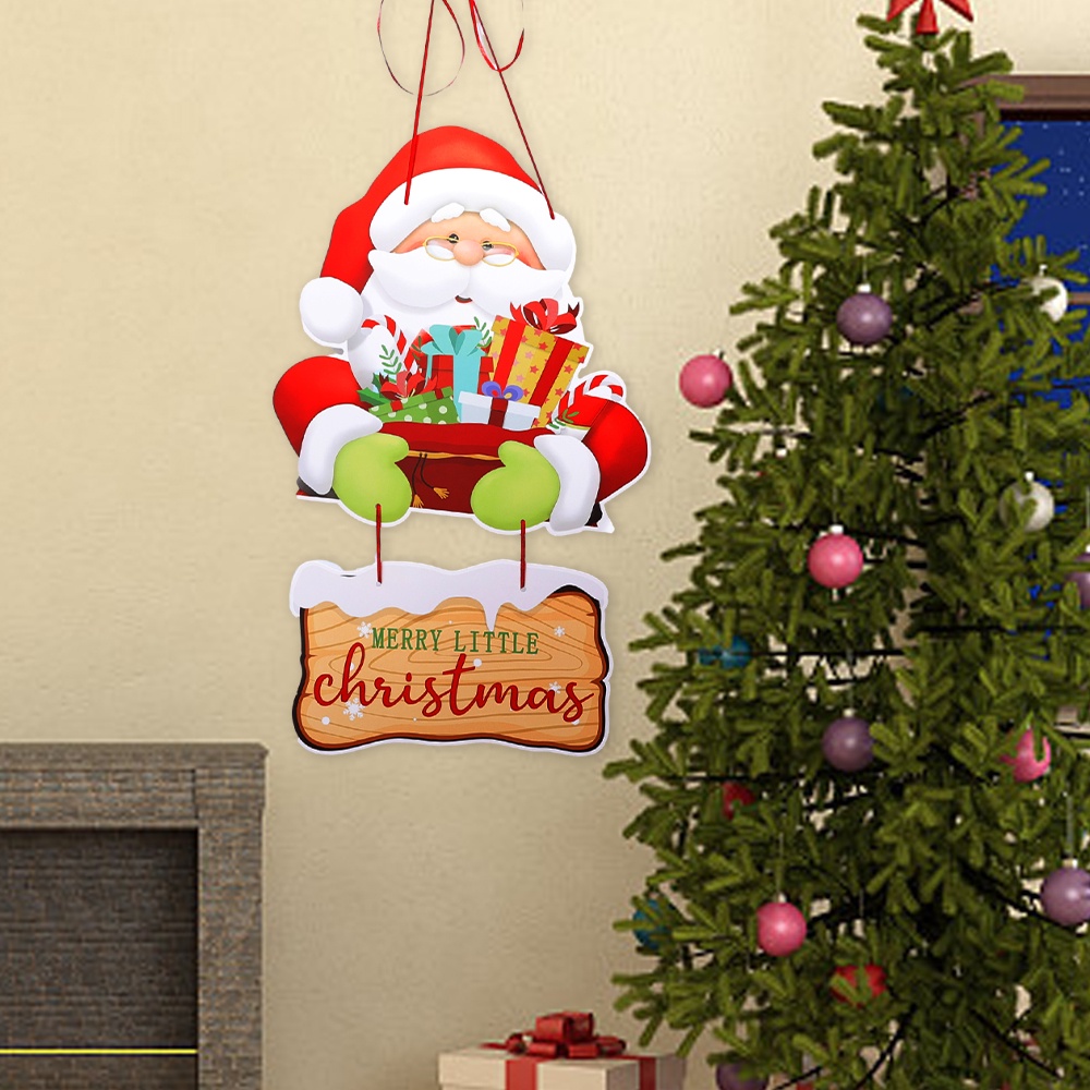 Phụ Kiện Treo Cửa Trang Trí Giáng Sinh / Năm Mới Hình Ông Già Noel / Nai Sừng Tấm / Người Tuyết / Nai Sừng Tấm