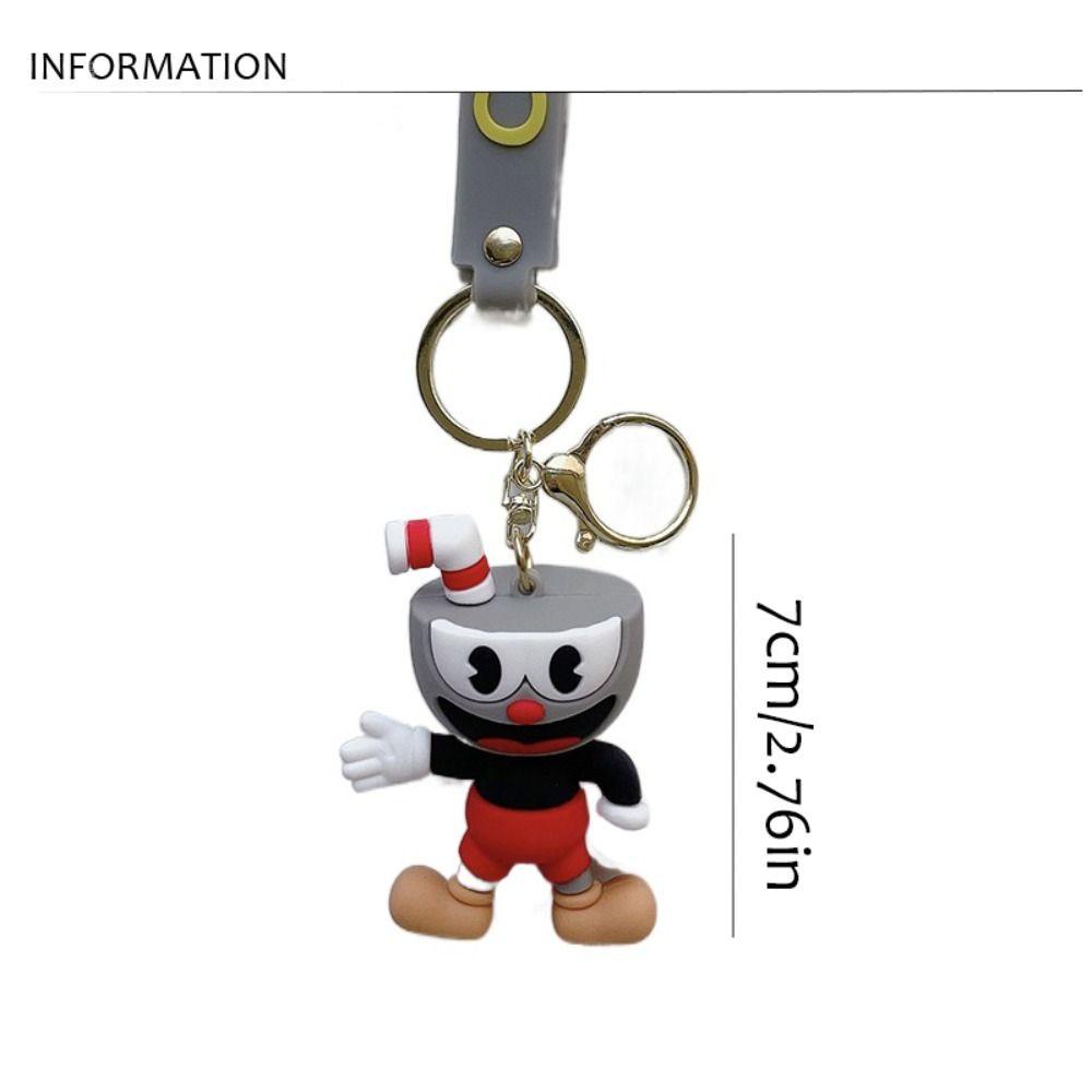 Mmluck cuphead Móc Khóa Đồ Chơi Bằng pvc Mặt Dây Chuyền Thần Cupid Vui Nhộn Thời Trang hobby