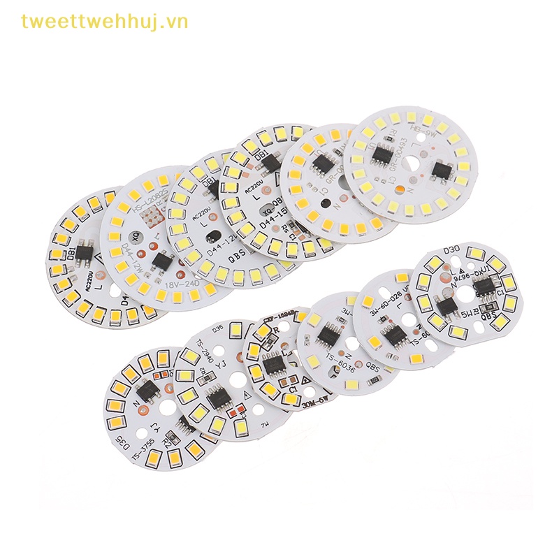 Set 2 Đèn led smd 15w 12w 9w 7w 5w 3w ac220v Ánh Sáng Trắng Ấm vn