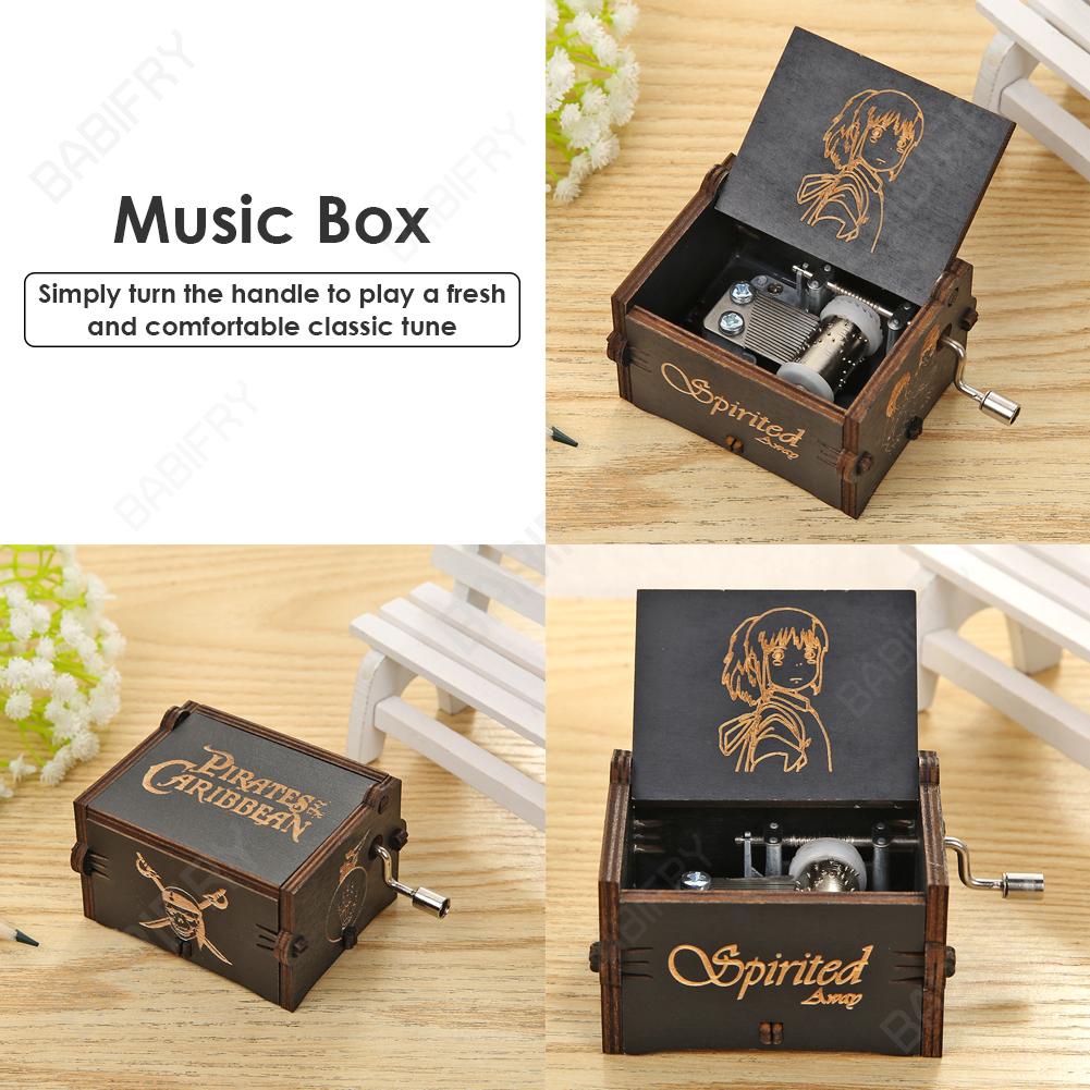 Hộp Nhạc Cầm Tay Bằng Gỗ Tinh Tế vintage Làm Quà Tặng Cho Bé