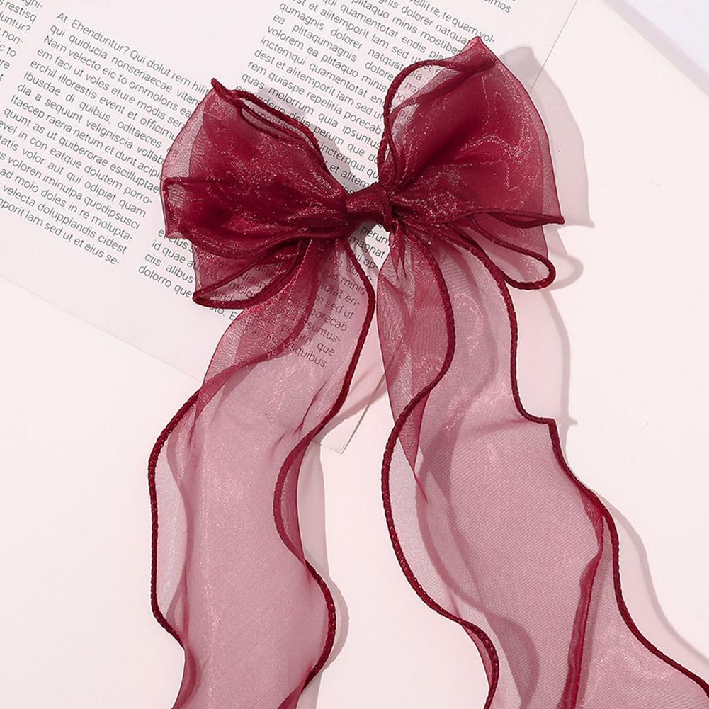 Kẹp Tóc Nơ Ruy Băng Dễ Thương Cho Bé Gái v8u7