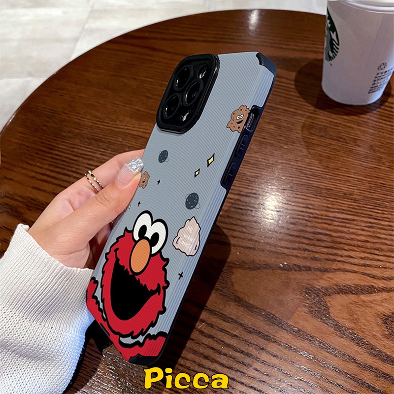Bao Da Điện Thoại Hình sesame street Cho iphone 13 12 xr 11 14 pro max x 7 8plus 7 xs max Ốp