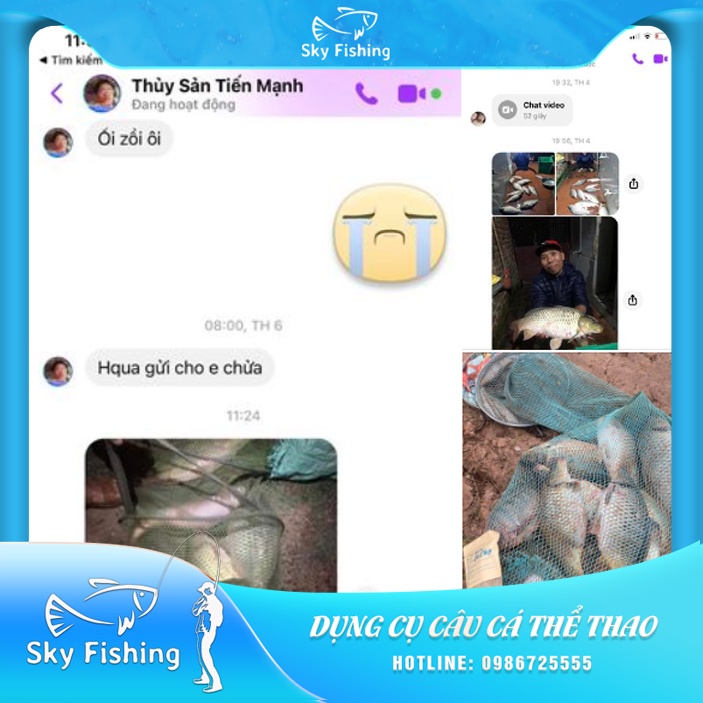 Mồi câu cá chép Sky Fishing - Cám cá chép ngũ cốc tự nhiên an toàn cho da tay