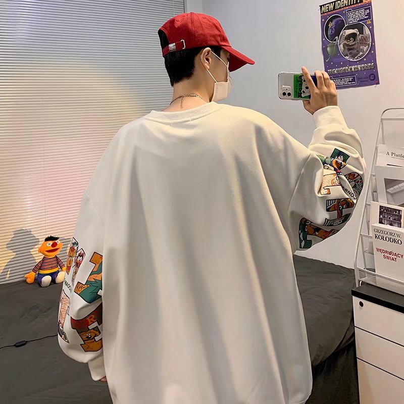 Asrv Áo Sweater In Chữ Phong Cách ins Thời Trang Xuân Thu Cao Cấp Cho Nam