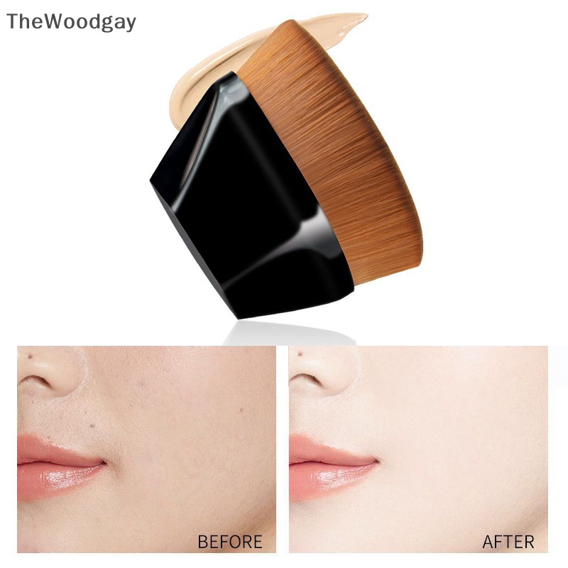 Thewoodgay six Bộ Cọ Trang Điểm Nền Dạng Lỏng Thân Tổng Hợp Mềm Mại Cho Nữ