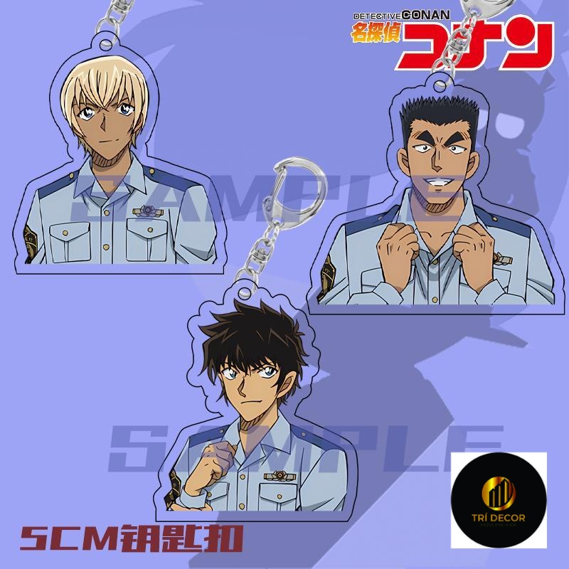 Móc khóa Thám Tử lừng danh conan Detective Conan Wild Police Story Anime Keychain Matsuda Jinpei Fur