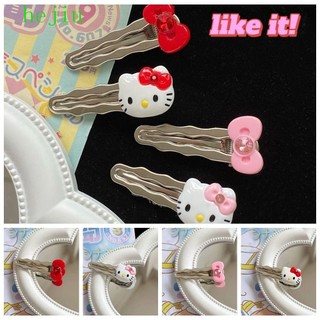 Kẹp Tóc Nơ Bướm y2k hello Kitty Bằng Hợp Kim Màu Hồng Ngọt Ngào Phong Cách Hàn Quốc Cho Nữ