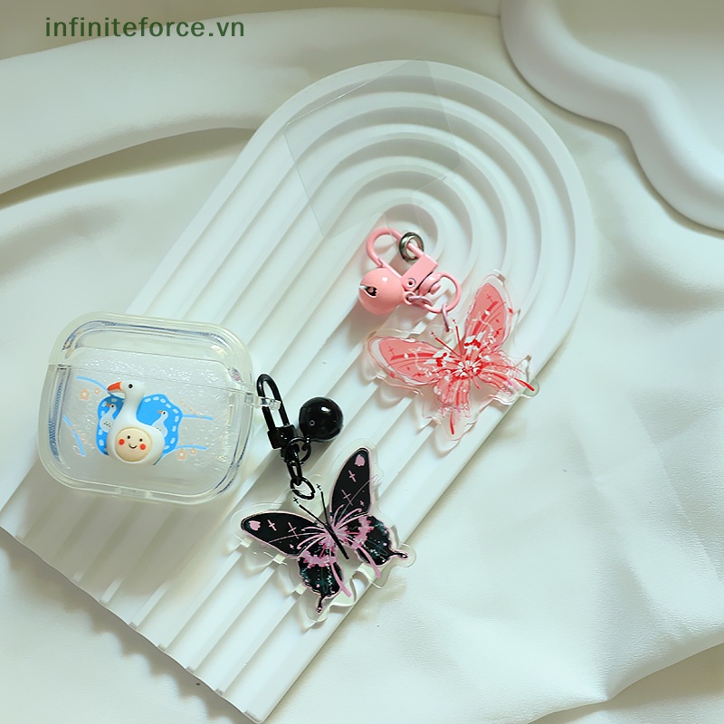 Móc Chìa Khóa / Điện Thoại / Máy Ảnh Bằng acrylic Hình Bướm Dễ Thương Phong Cách ch