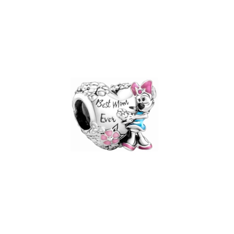 Hạt Charm Hình Trái Tim Mạ Bạc 925 Pandora diy Dùng Làm Quà Tặng Cho Nữ