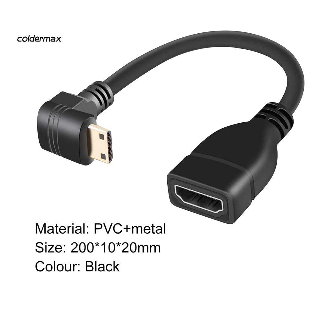 Cáp Nối Dài 20cm Góc Phải 90 Độ hdmi Bằng pvc Cho tv