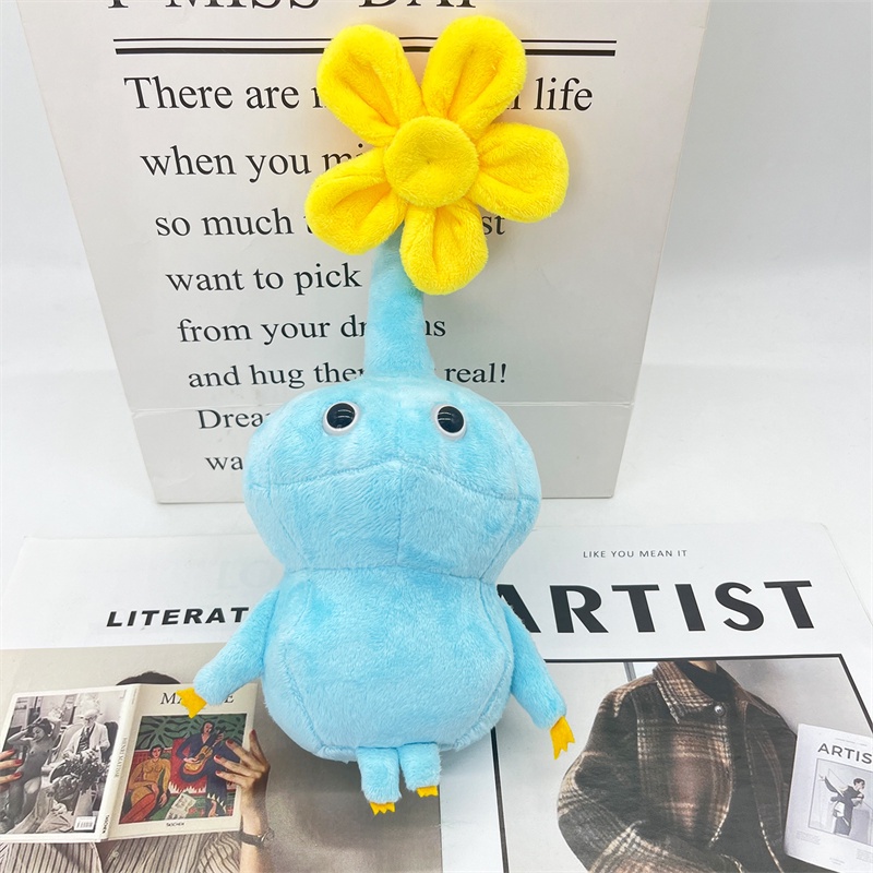 HYC Humey Búp Bê Nhồi Bông Pikmin All-Star Mềm Mại Màu Vàng Đỏ Xanh Dương Hoa Lá Bud Đáng Yêu Trang Trí Phòng Trẻ Em