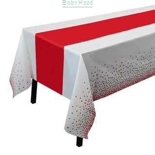 【Big Discounts】Disposable Runner Plastic Tablecloth Polyester Sequin Runners Table Decoration#BBHOOD