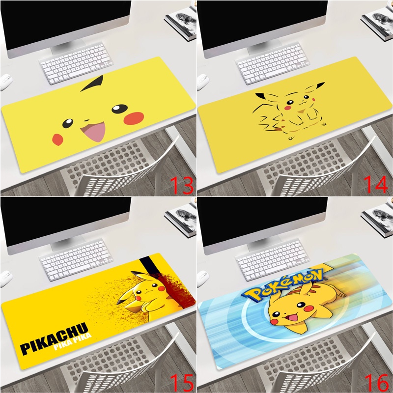 Tấm Lót Chuột Bàn Phím Máy Tính pc laptop Chống Trượt In Hình pikachu Pokemon Độc Đáo Tiện Dụng