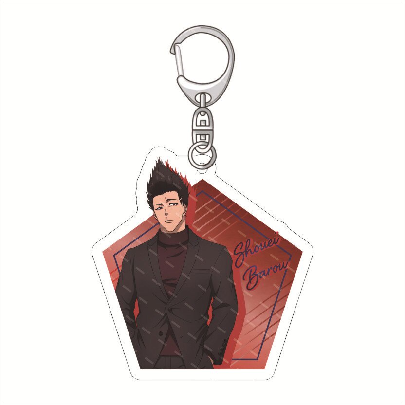 Móc khoá Anime Manga Blue Lock Anime Itoshi Rin Chigiri Hyoma Suit Series Acrylic Cute phụ kiện trang trí dễ thương