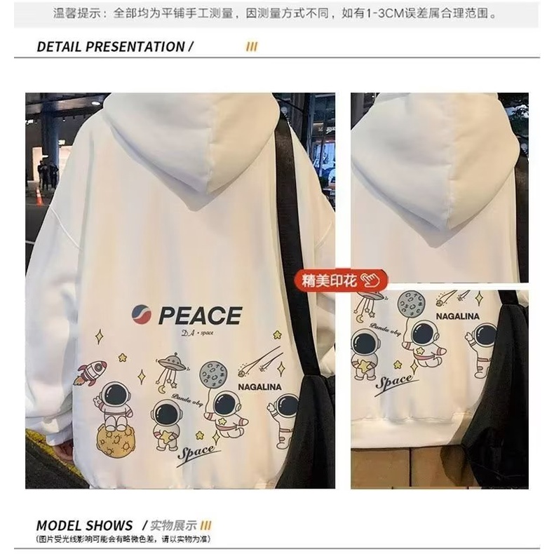 Áo hoodie Dáng Rộng plus size m-8xl Phong Cách Hàn Quốc Cho Nam