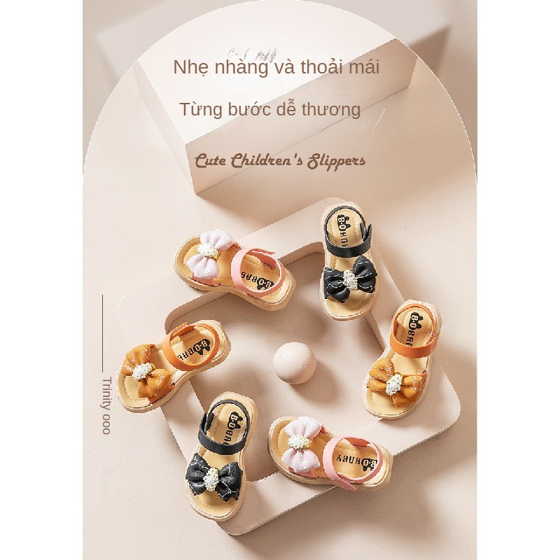 Giày Sandal Công Chúa Đế Mềm Dễ Phối Đồ Thời Trang Mùa Hè Cho Bé Gái