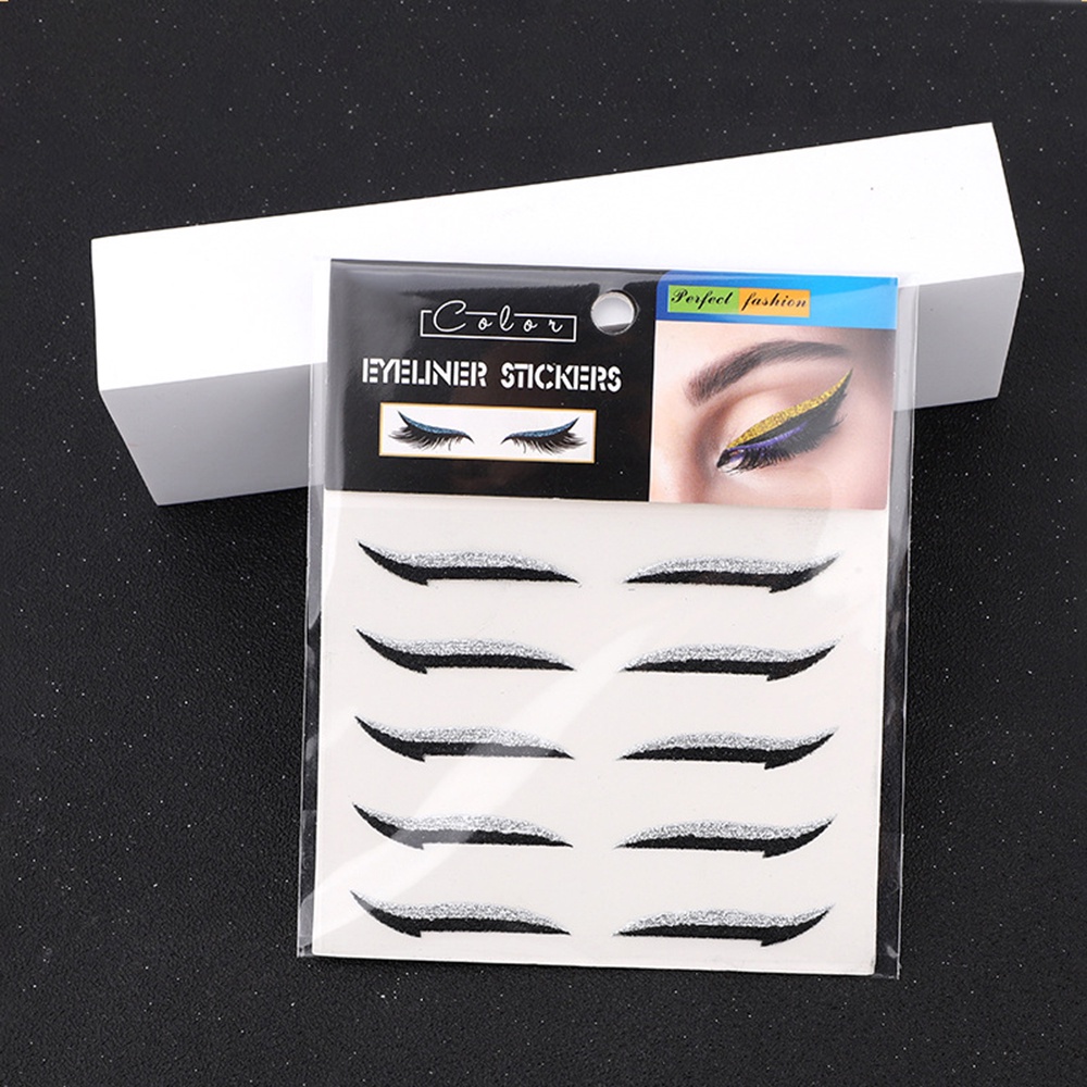 Miếng Dán Kẻ Mắt Trang Điểm Mắt Mèo Phong Cách Âu Mỹ Sáu Trong Một