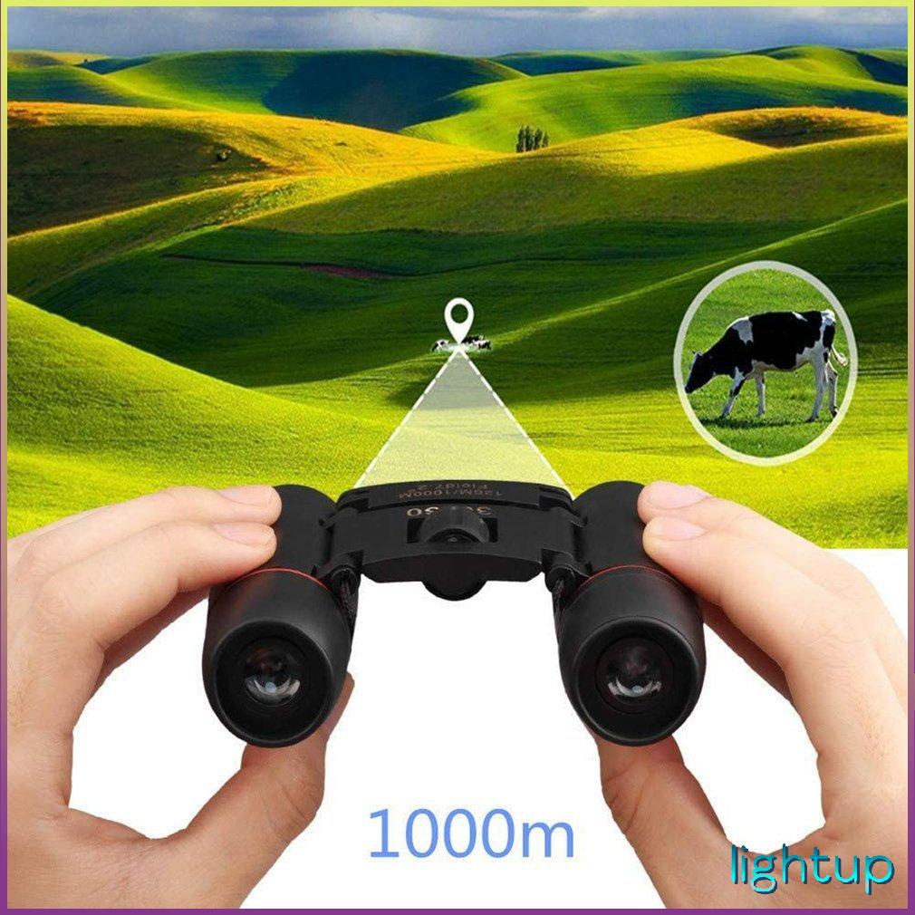 30*60 Binoculars Portable Pocket Foldable Waterproof Mountaineering Telescope