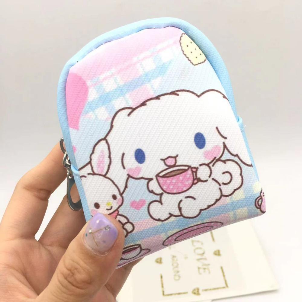 Ví Đựng Tiền Xu mini Bằng pu Hình Ba Lô doraemon / Kumamon Xinh Xắn Cho Bé Gái