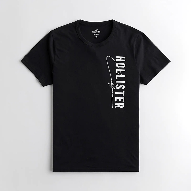 Hollister Nam Hè Essential Top HCO & Seagull 100% Cotton Cao Cấp Cổ Tròn Plus Size