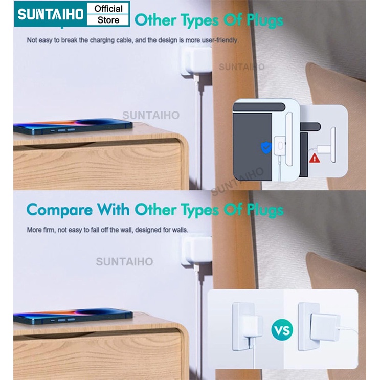 Suntaiho PD 35W Cốc Sạc Nhanh Hai Cổng usb 35w Cho iphone android Điện Thoại