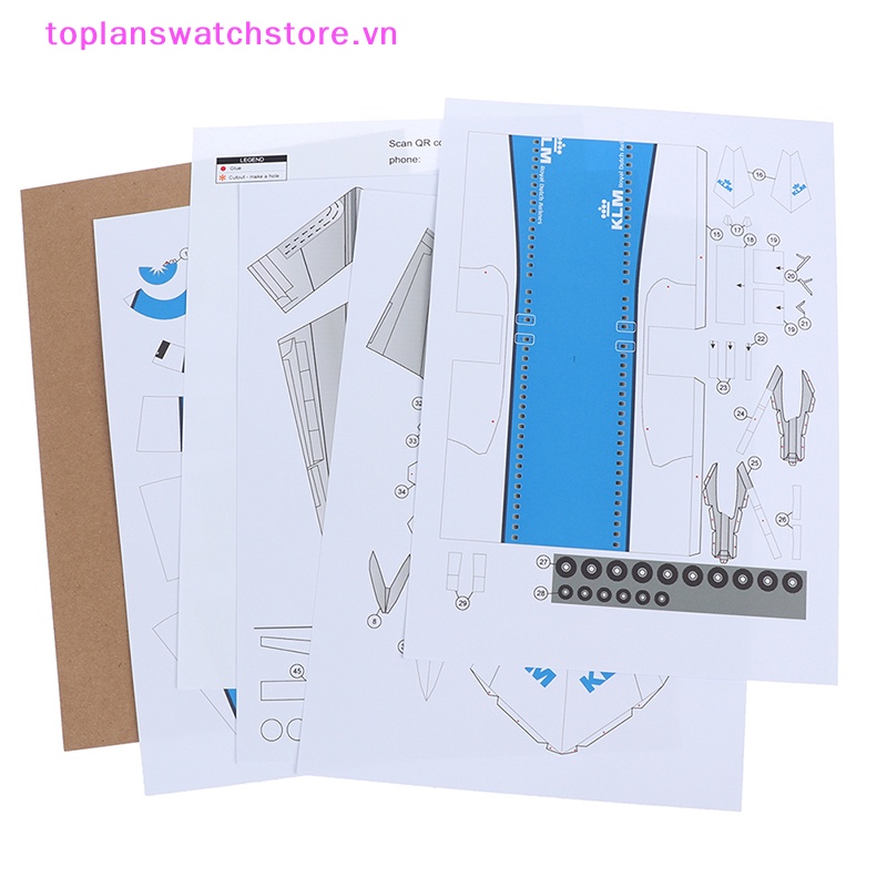 Toplanswatchstore Mô Hình Máy Bay Chiến Đấu 737 3d Bằng Giấy Tỉ Lệ 1: 100 vn