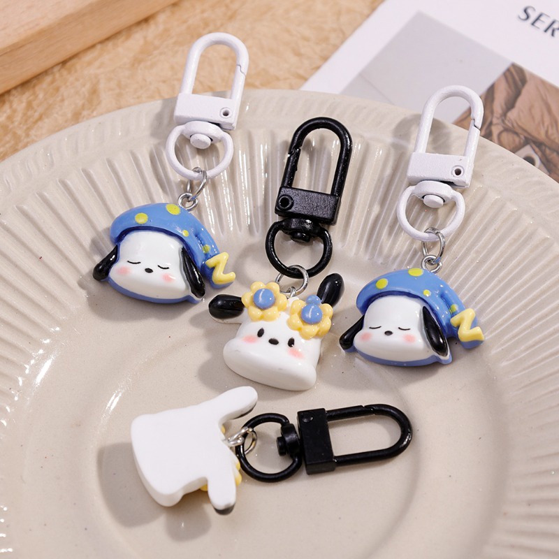 Móc Khóa Quả Trứng Chiên / Kẹo Hoa Phong Cách Hàn Quốc diy Có Chuông / Dây Treo Túi Xách