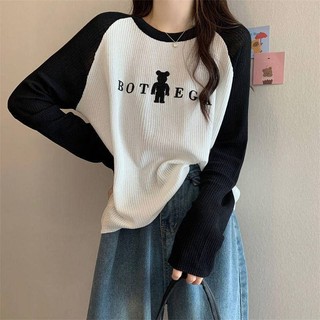 Áo thun tay dài phong cách hàn quốc thời trang mùa thu kiểu mới