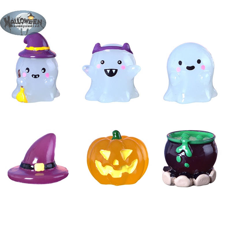 Set 6 Búp Bê Dạ Quang Dùng Để Trang Trí halloween vn