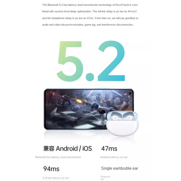 OPPO Enco Free2i Wireless noise reduction Bluetooth earphones