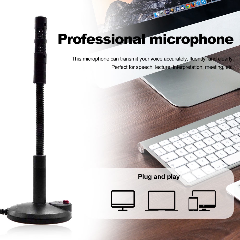 Micro usb Kèm mic Để Bàn Cho Máy Tính pc laptop Để Bàn