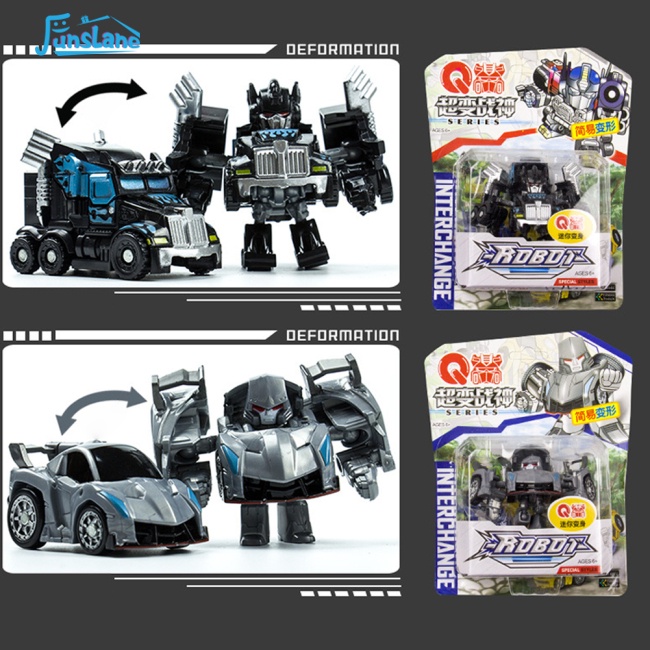 Đồ Chơi Rô Bốt Xe Hơi Biến Hình mini Dễ Thương Có Thể Tháo Rời Cho Bé