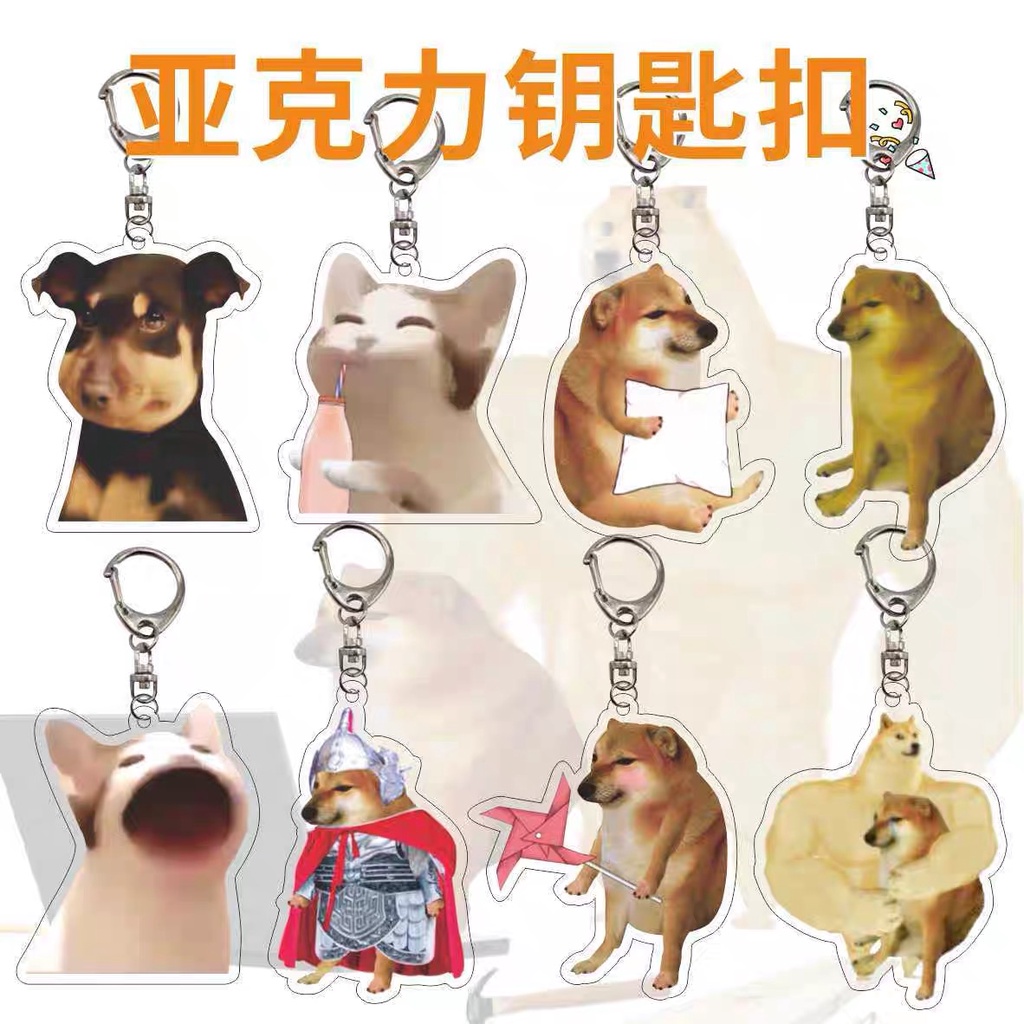 Móc Khóa Hình Chó / Mèo Dễ Thương Xinh Xắn