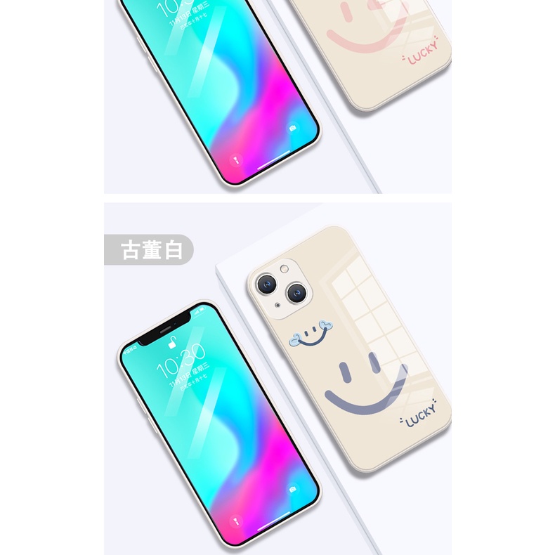 Ốp Điện Thoại In Hình Mặt Cười Đơn Giản Cho iphone 1413promax 12 Mini 11 7 8plus xsmax