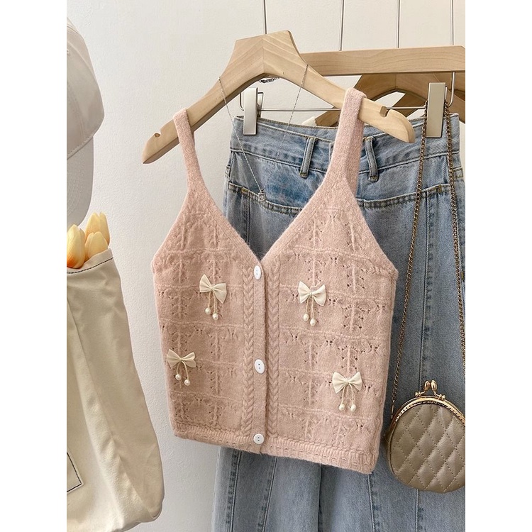 Áo Len Không Tay Thời Trang Xuân Thu Mới Cho Nữ