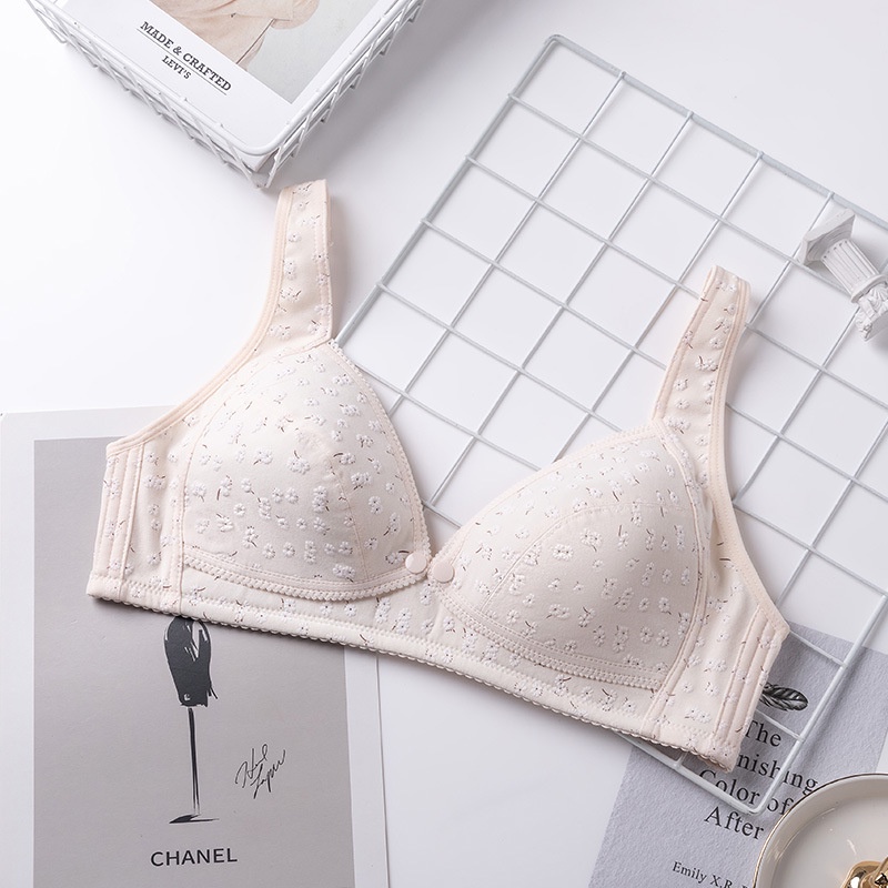 Áo Ngực Bà Bầu và Cho Con Bú Thoải Mái Cài Khóa Trước Áo Ngực Bầu Su Non Không Gọng Nâng Ngực Chống Chảy Xệ Cho Mẹ Sau Sinh