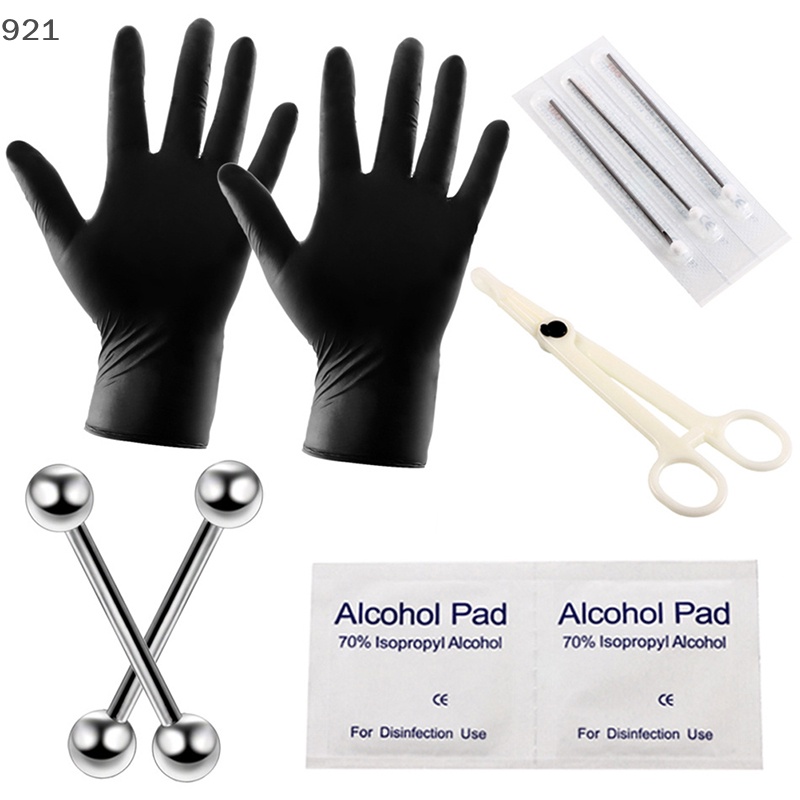 Bộ 10-20 Dụng Cụ Xỏ Khuyên Tai / Mũi / Môi / Lưỡi / Cơ Thể Thương Hiệu Duomiao111