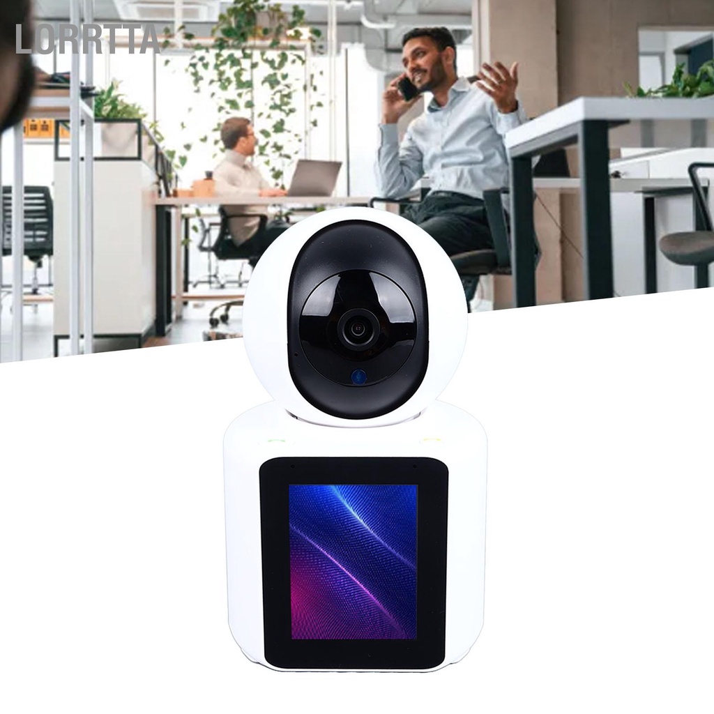 Lorrtta Camera Video Thông Minh WiFi Không Dây AI Voice Wake Up 1080P HD Góc Rộng 120° Cho Văn Phòng Phích Cắm US 100 Đến 240V 50 60Hz