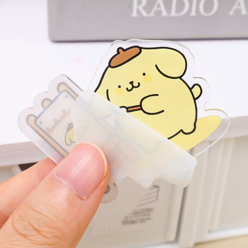 Kẹp Giấy Ghi Chú Hình sanrio kuromi mymelody cinnamoroll Sáng Tạo Vui Nhộn Bằng acrylic