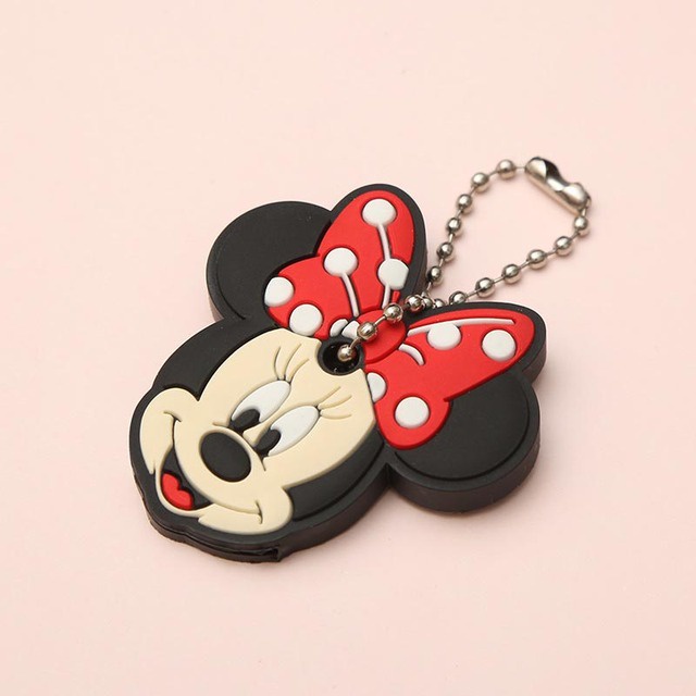 1 Túi Đựng Chìa Khóa Silicon Siêu Mỏng Hình mickey disney Thắt Nơ Cho Xe Hơi Ốp